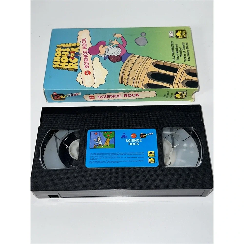 School House Rock! Science Rock (VHS, 1987) •ABC• Golden Book‎ Video